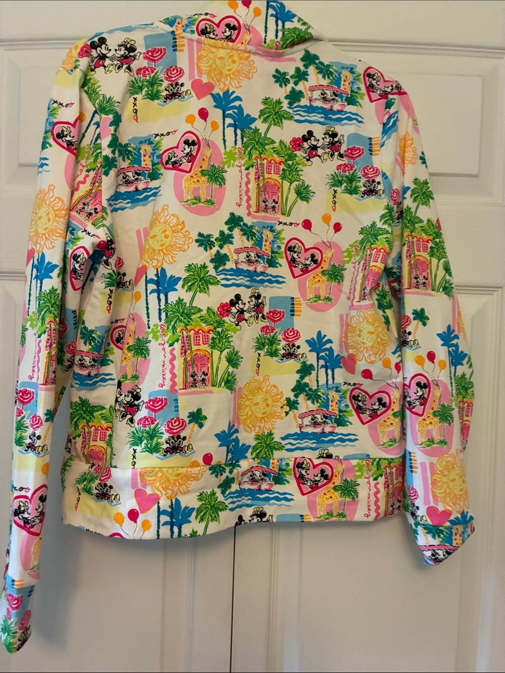 Lilly Pulitzer Multicolor Disney Print Zip Pullover - Pink, Yellow, Green, Blue - Picture 7 of 7